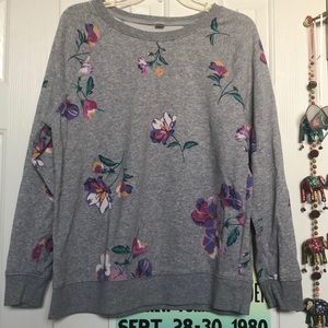 Floral Print Sweatshirt